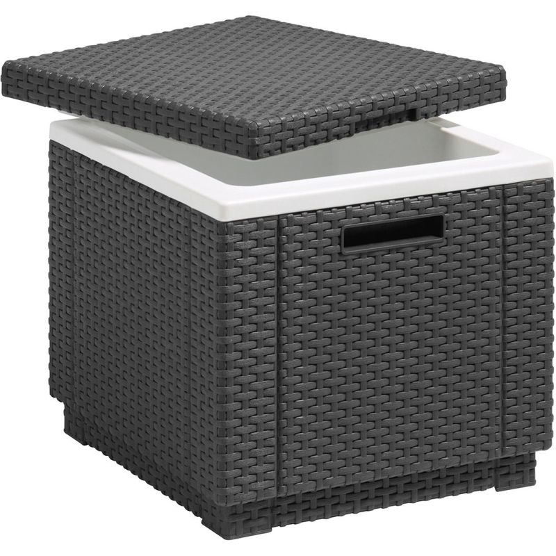 Cutie depozitare patrata graphite Keter Ice Cube