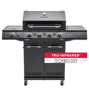 Gratar pe gaz Char-Broil Advantage Core B4 cu 4 arzatoare si arzator lateral, grile din fonta, TRU-Infrared 140971