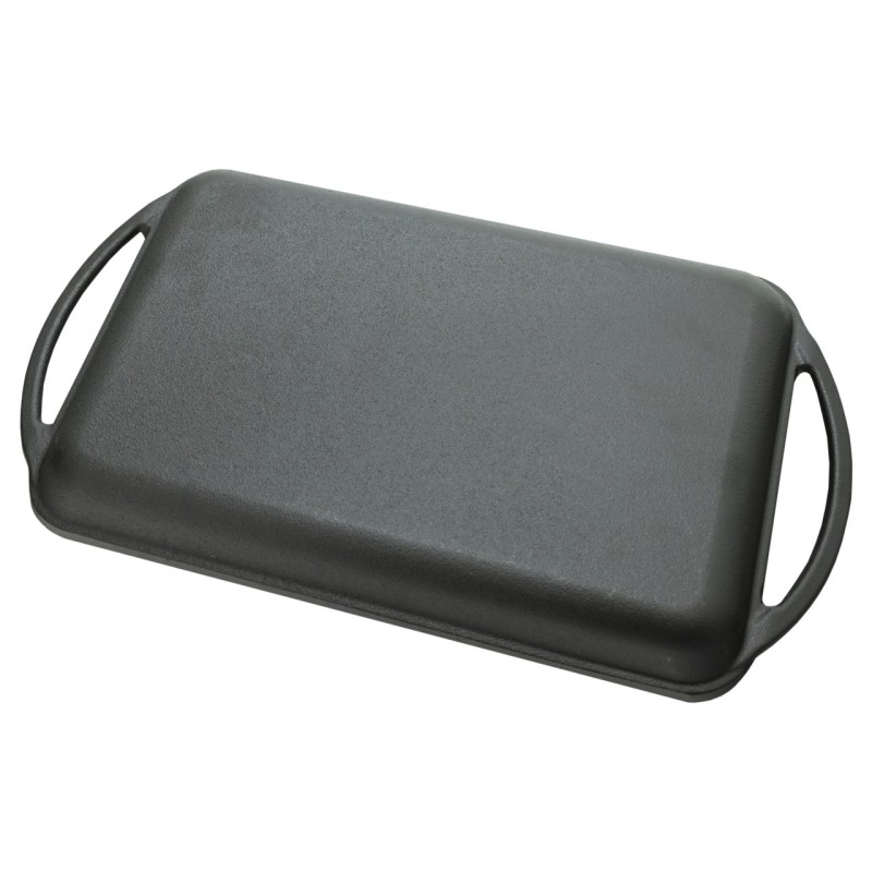 Plita grill Cattara din fonta cu manere , 33x21.5cm, inaltime 3cm - TT13062