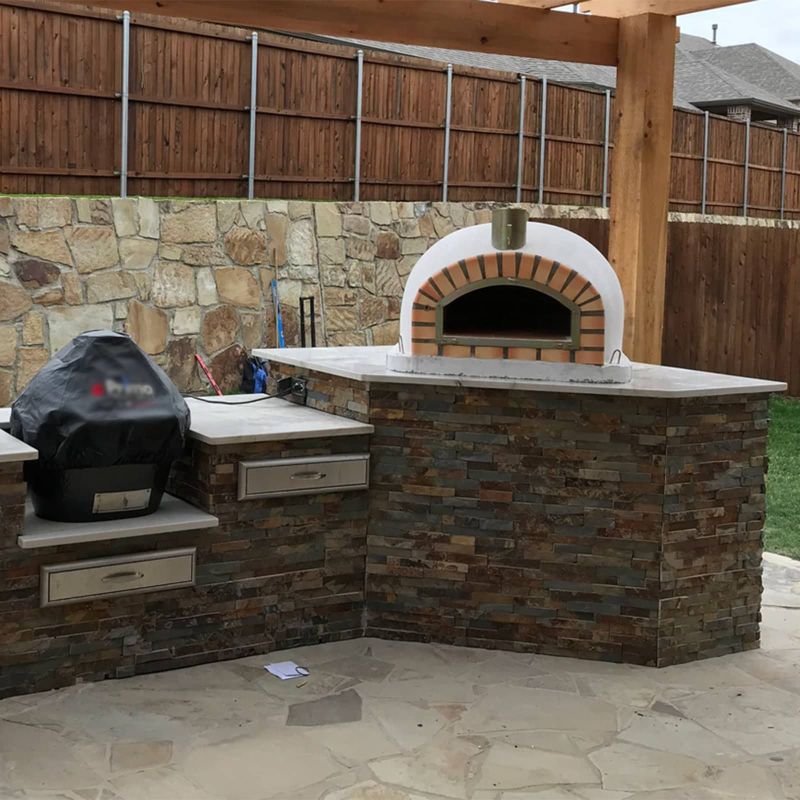 Cuptor din caramida pe lemne traditional PortoForno Pizzaioli 100 cm accesorii incluse