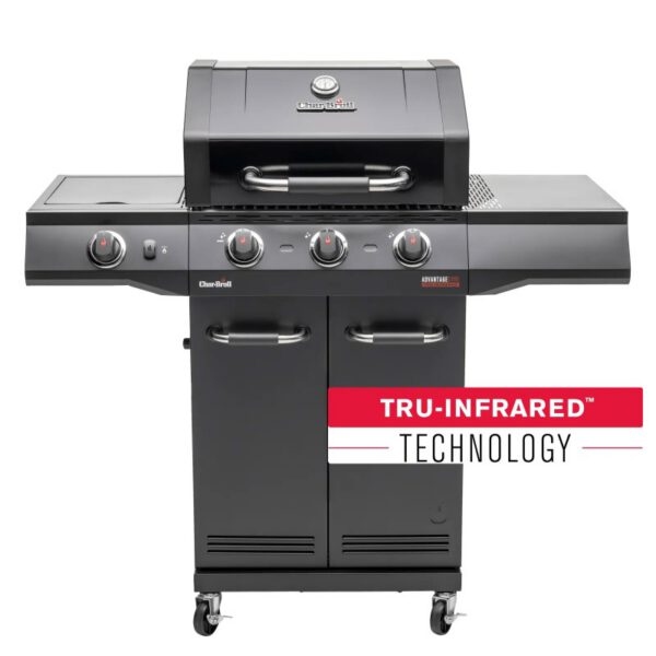 Gratar pe gaz Char-Broil Advantage Core B3 cu 3 arzatoare si arzator lateral, grile din fonta, TRU-Infrared 140970