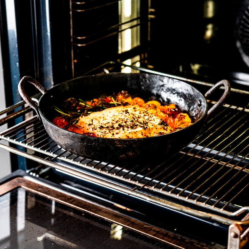 Tigaie cu 2 manere din otel carbon 24 cm Forged ESFRYPAN2H24