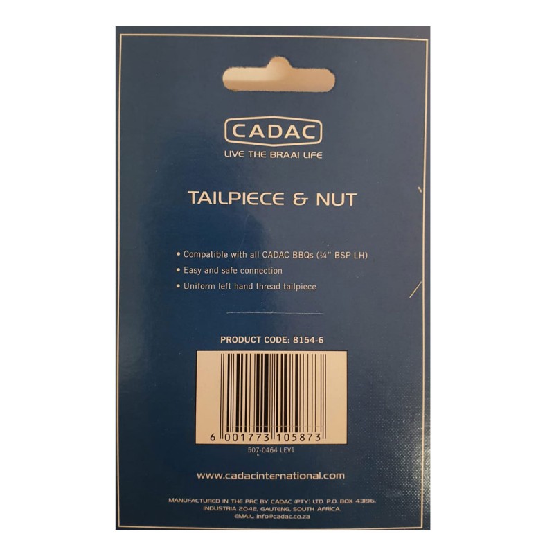 Conexiune pentru furtun de gaz cu filet 1 pe 4 Cadac 8154-6