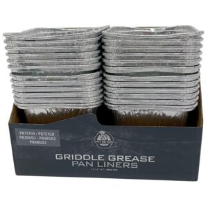 Set 6 tavi de colectare grasime din aluminiu pentru gratar tip plancha cu 2, 3 sau 4 arzatoare Pit Boss Ultimate Plancha 40959