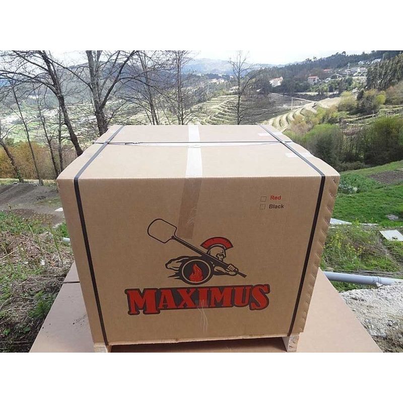 Cuptor traditional pe lemne Maximus Arena rosu