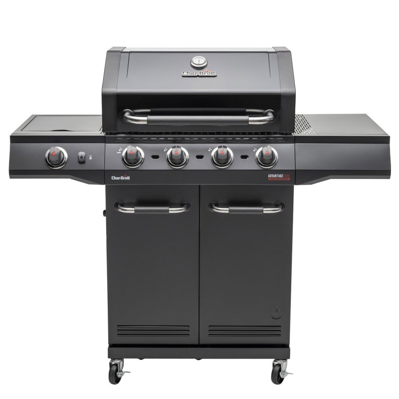 Gratar pe gaz Char-Broil Advantage Core B4 cu 4 arzatoare si arzator lateral, grile din fonta, TRU-Infrared 140971