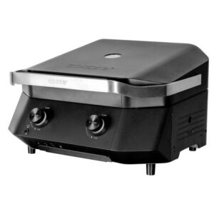 Gratar pe gaz tip grill cu 2 arzatoare si capac Cozze 500 5kW 90502