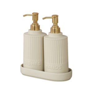 Set 2 dispensere sapun lichid si detergent de vase Wenko Heidi 54651100