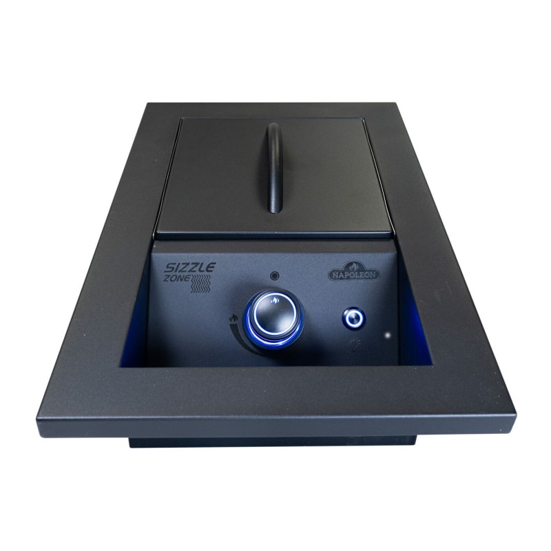 Arzator lateral incorporabil pe gaz Napoleon BIB10IRPMK, negru mat