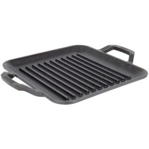 Tava grill patrata din fonta cu doua manere Chef Collection Lodge 28 cm L-C11SGP