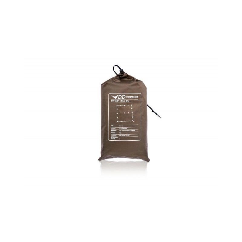 Tenda DD 3×3 Prelata Coyote Brown DDHammocks - 0610370597156