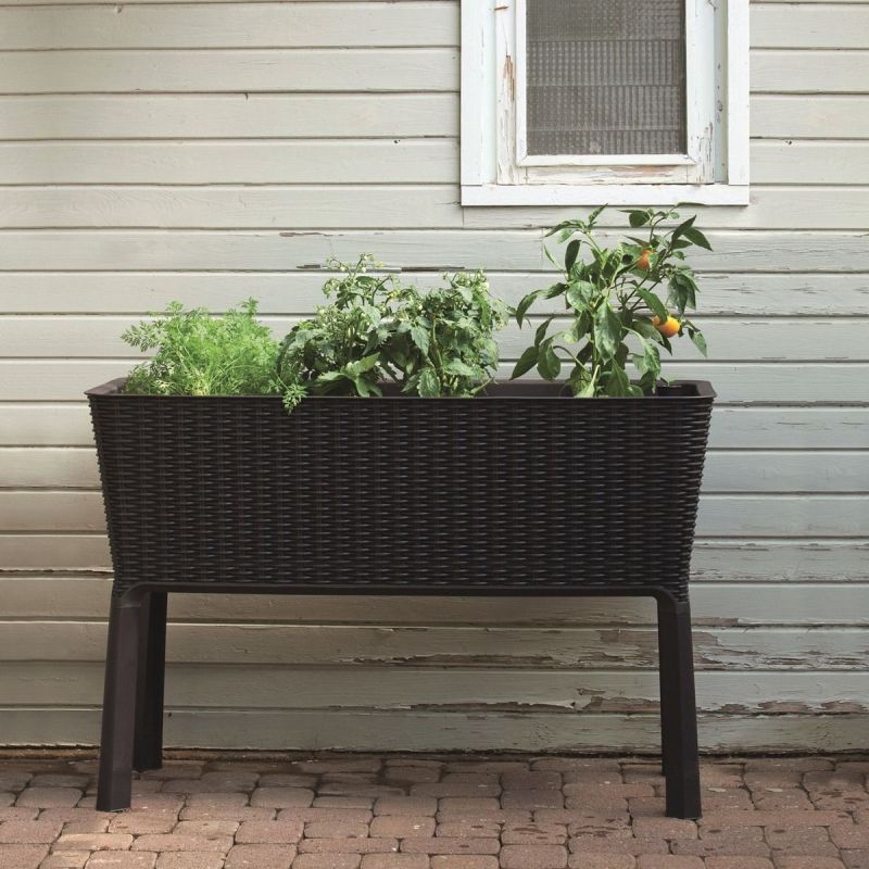 Ghiveci maro Keter Easy Grow 120 L