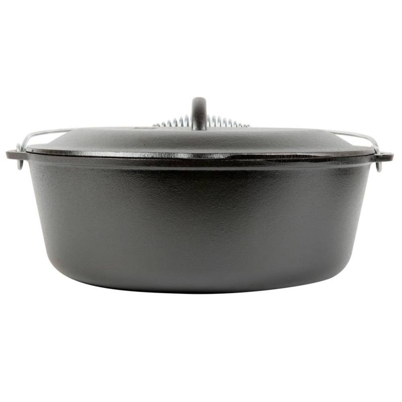 Ceaun din fonta cu capac - cuptor olandez Lodge 33 cm 8,5 litri L-12DO3