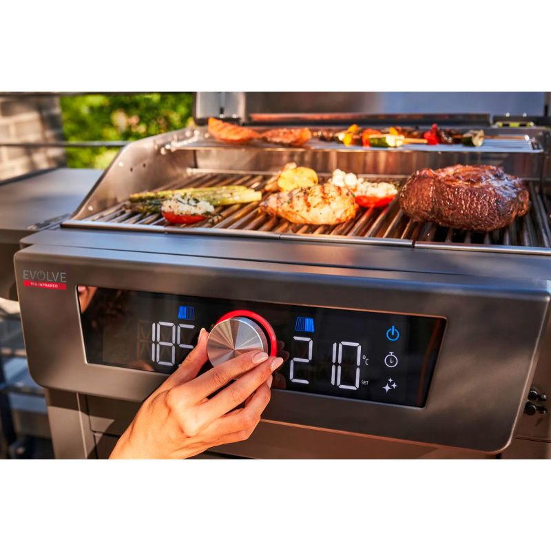 Gratar electric Char-Broil Evolve, display, grile din inox, TRU-Infrared 140993