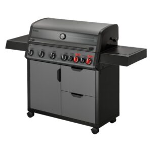 Gratar pe gaz, 6 arzatoare inox, arzator infrarosu, grile fonta, Enders Hyde 6 SIKR Turbo II 804433