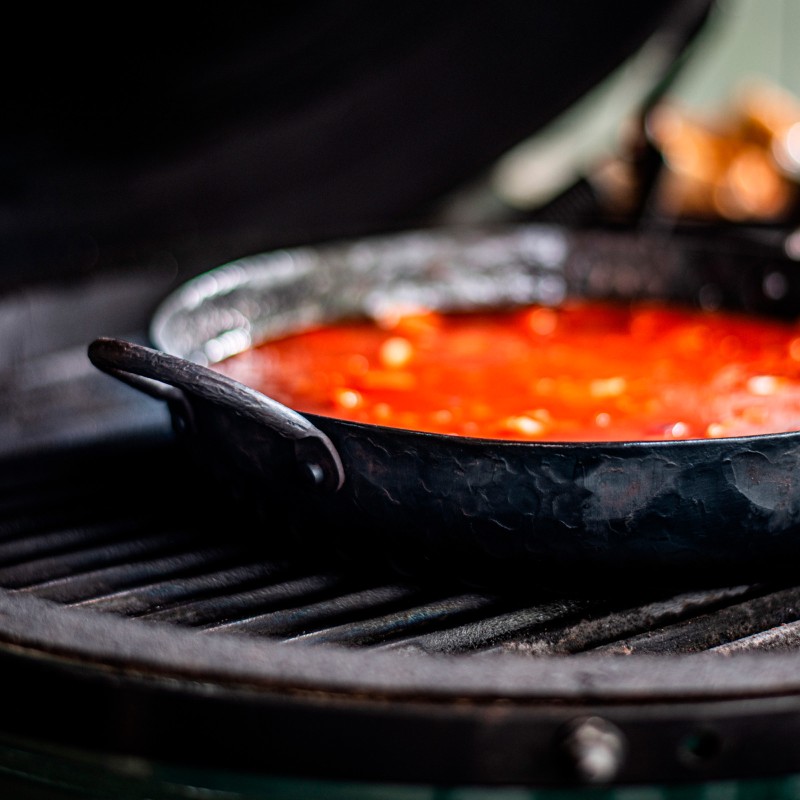Tigaie cu 2 manere din otel carbon 28 cm Forged ESFRYPAN2H28