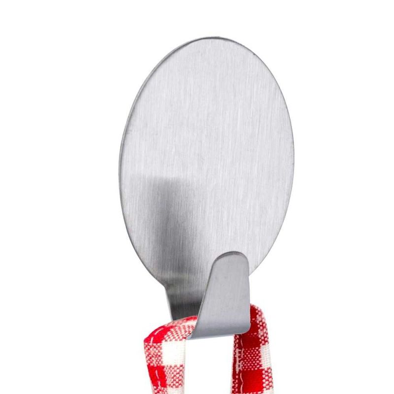 Set 2 carlige ovale argintii Wenko Maxi 4378210100