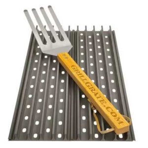 Set 2 grile pentru gratar de 44 x 13 cm si spatula GrillGrate WGG17.375K