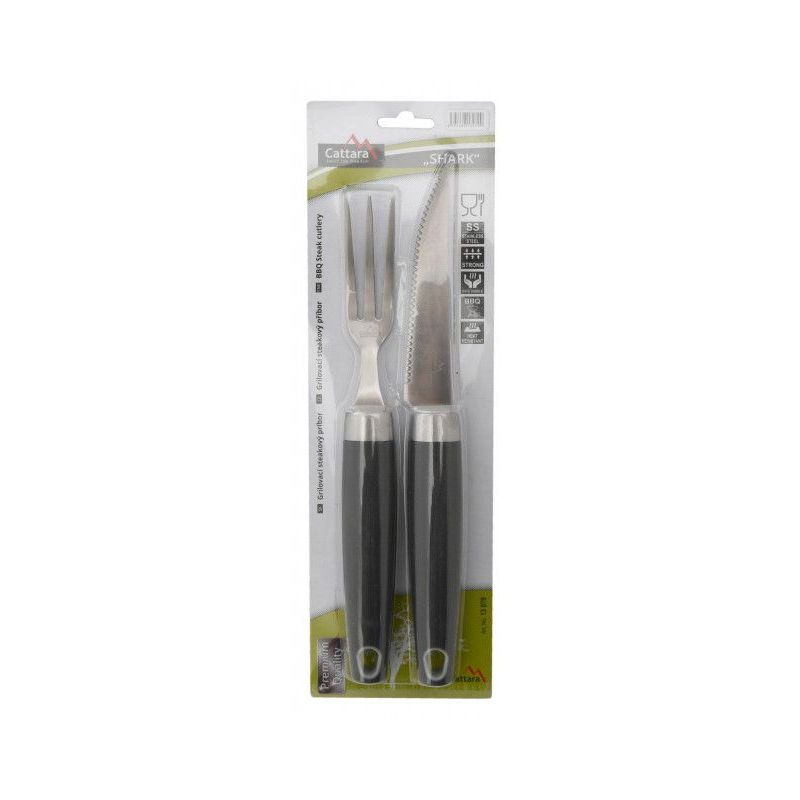 Set 2 tacamuri pentru gratar 24cm Cattara