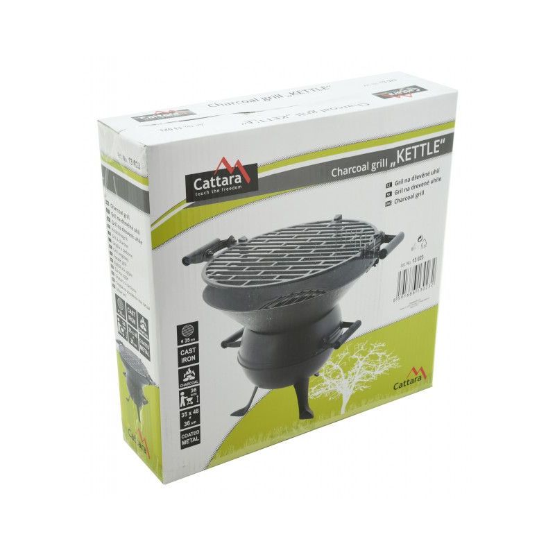Gratar pe carbuni KETTLE grila din fonta 35 cm Cattara