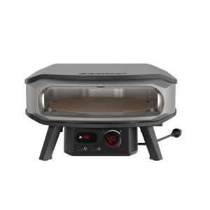 Cuptor pentru pizza electric cu piatra rotativa control digital temperatura Premium Rotate 17 inci 43 cm 230V 2.200W Cozze 90448