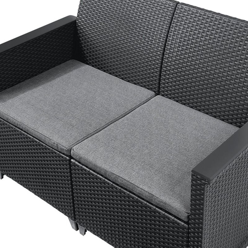 Set mobilier gradina 4 locuri grafit Keter Emma