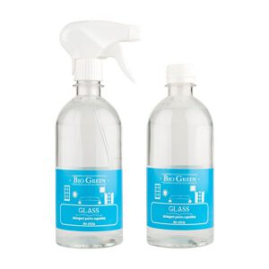 Detergent pentru suprafete din sticla Bio Green Glass spray 500 ml + rezerva 500 ml