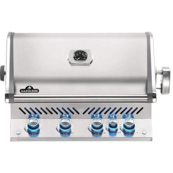 Gratar incorporabil pe gaz din inox 4 arzatoare, arzator spate infrarosu Napoleon Prestige PRO 500 RB BIPRO500RBPSS-3