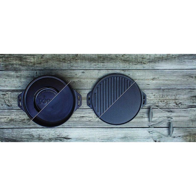 Ceaun din fonta multifunctional Lodge Cook-It-All 35,5 cm 6,5 litri L-14CIA