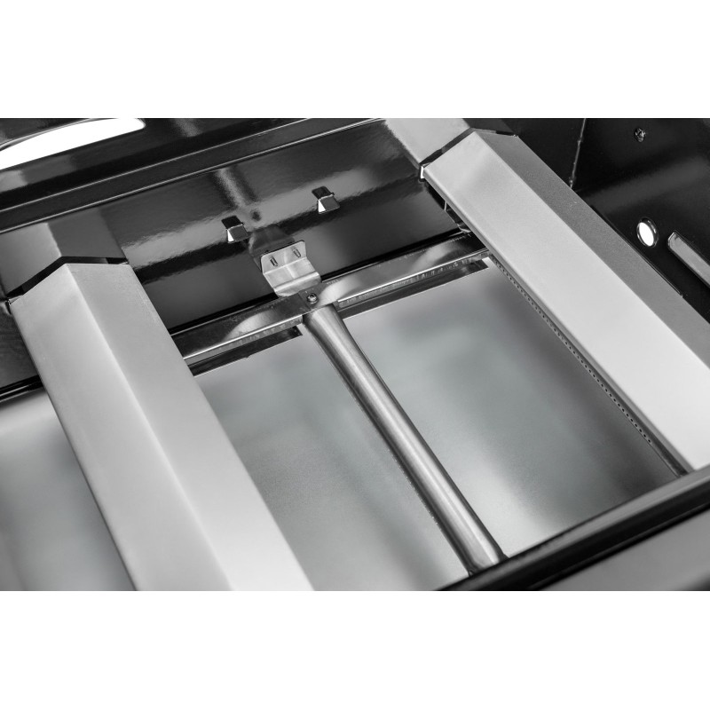 Gratar pe gaz cu 4 arzatoare din inox si arzator lateral Activa San Francisco 19684GD