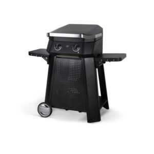 Gratar pe gaz tip grill cu 2 arzatoare Cozze 500 5kW 90502 si Stand metalic Cozze 90532