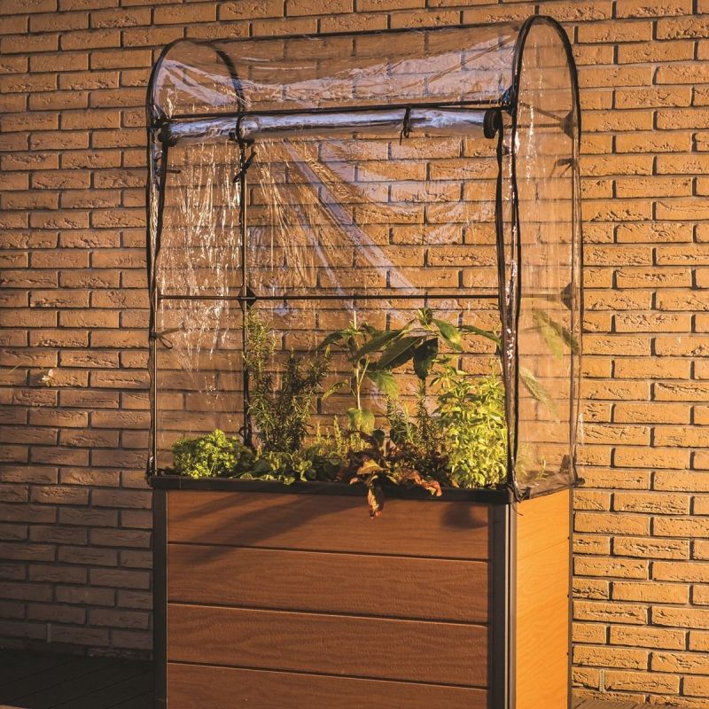 Jardiniera maro cu sera Keter Maple 249295