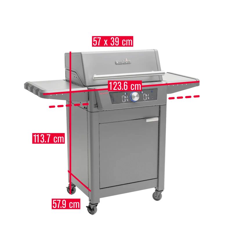 Gratar electric Char-Broil Evolve, display, grile din inox, TRU-Infrared 140993