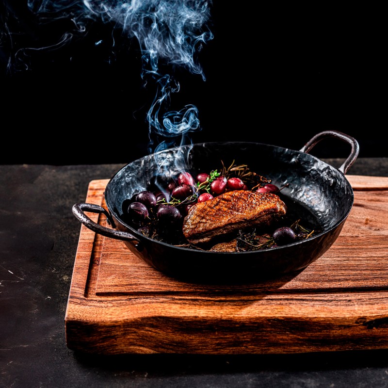 Tigaie cu 2 manere din otel carbon 24 cm Forged ESFRYPAN2H24