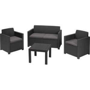 Set mobilier gradina graphite Keter Alabama