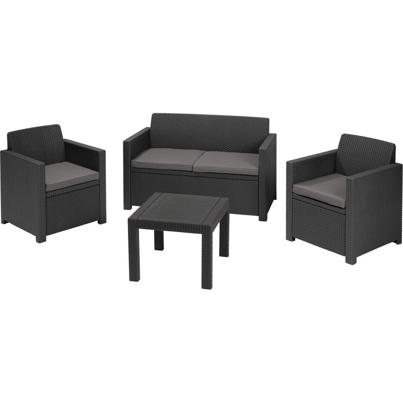 Set mobilier gradina graphite Keter Alabama