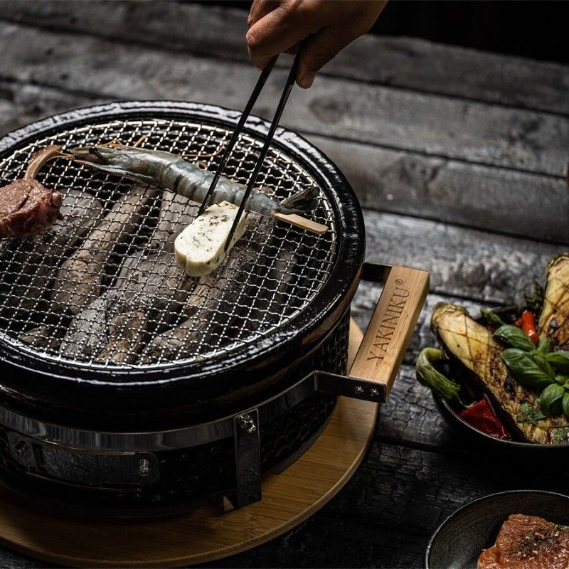 Gratar rotund Shichirin - Teppanyaki & Hibachi YAKINIKU 800700