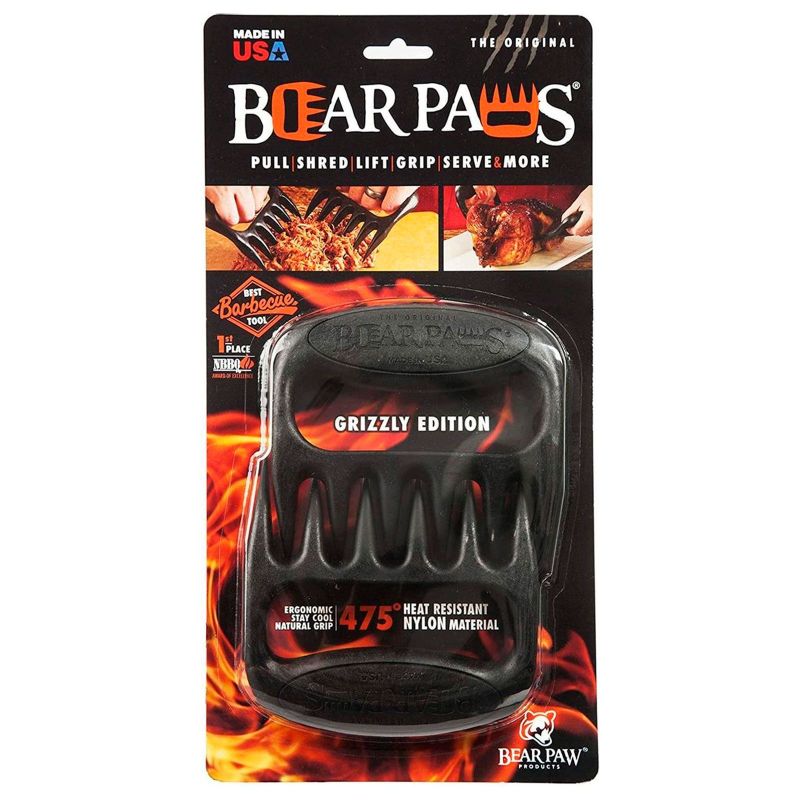 Set 2 gheare pentru carne si preparate pulled pork 11 x 11 x 2,5 cm Bear Paws JS-33633