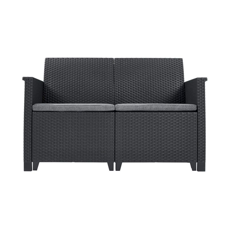 Set mobilier gradina 4 locuri grafit Keter Emma