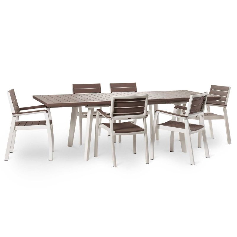 Masa extensibila cappuccino Keter Harmony