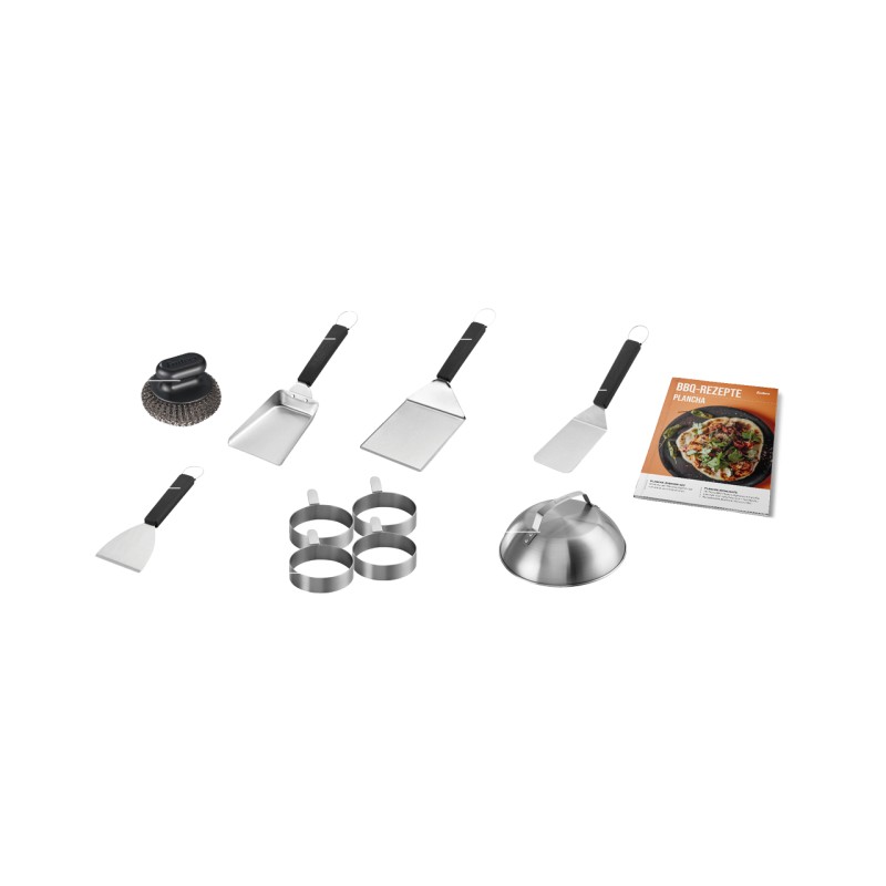 Set 10 piese pentru plancha din otel inoxidabil si plastic Enders 8776