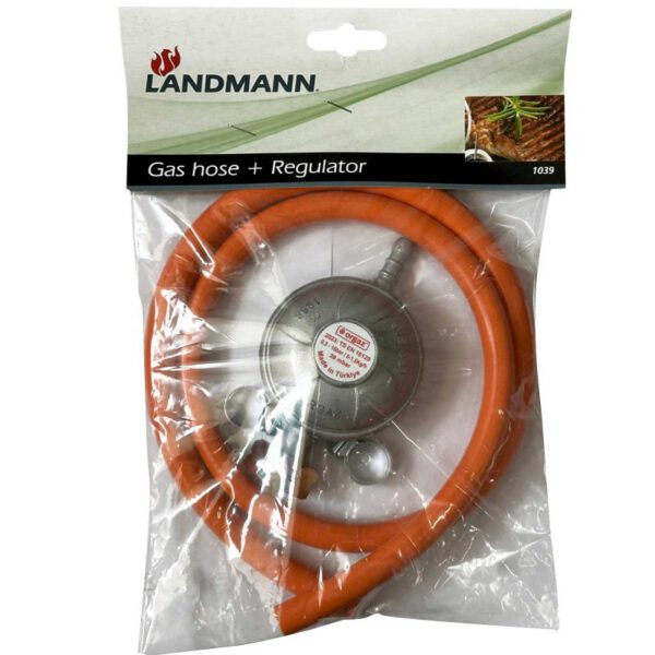 Set regulator de presiune gaz plus furtun, 30 MBAR Landmann 1039