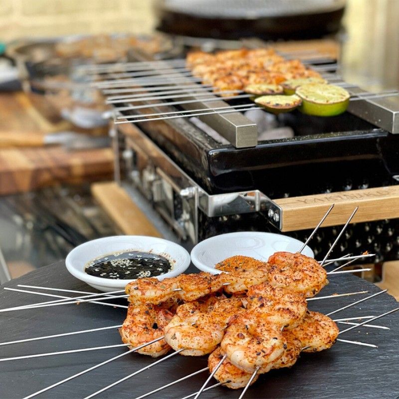 Bare Yakitori pentru gratar dreptunghiular YAKINIKU Shichirin 800801