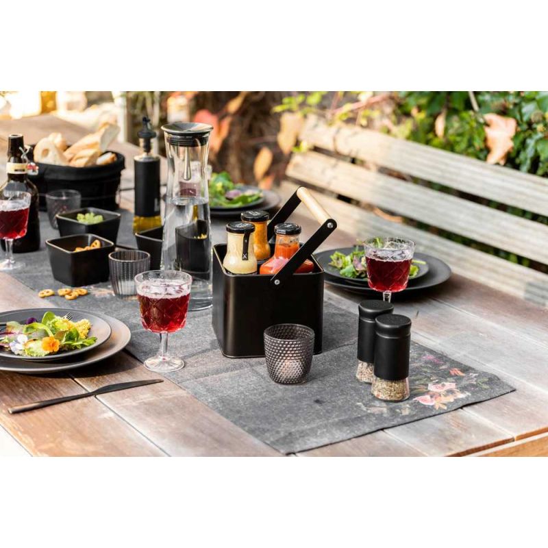 Recipient pentru condimente din sticla Wenko Black Outdoor Kitchen 55020100