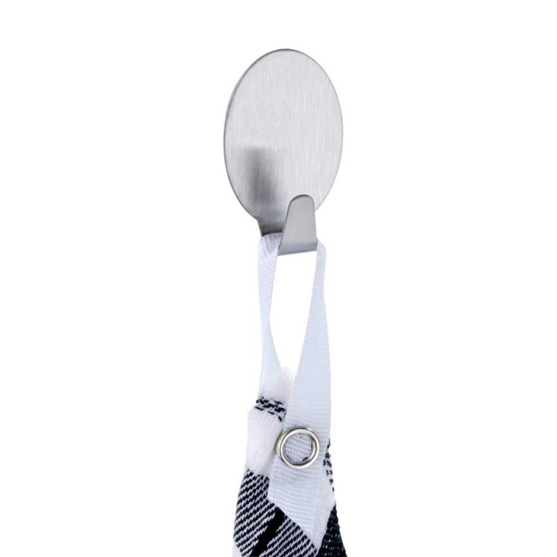 Set 2 carlige ovale argintii Wenko Maxi 4378210100