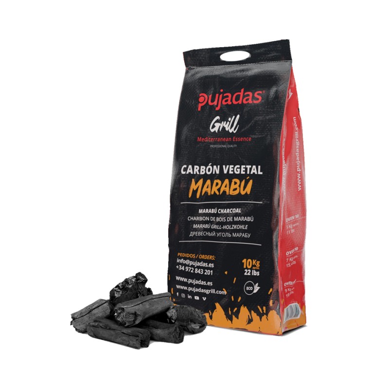 Carbune de gratar premium Pujadas Marabu sac 10 kg P850000