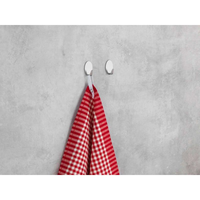 Set 2 carlige ovale argintii Wenko Maxi 4378210100
