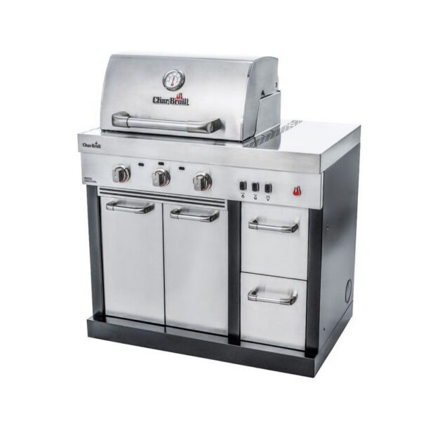 Bucatarie exterioara modulara Char-Broil Ultimate 3200 140906 TRU-Infrared gratar pe gaz 3 arzatoare inox non-magnetic