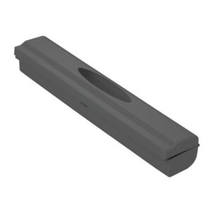 Suport din plastic pentru folie alimentara de aluminiu, negru, 38x7 cm, Wenko Black Outdoor Kitchen 55029100