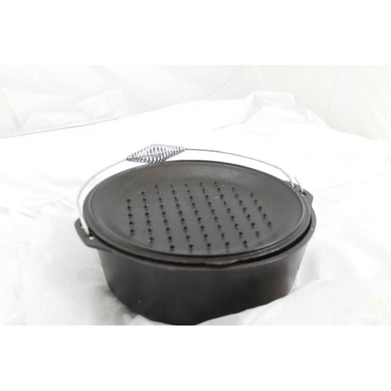 Ceaun din fonta cu capac - cuptor olandez Lodge 33 cm 8,5 litri L-12DO3